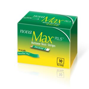 Nova Max Plus Ketone Test Strips 10/bx